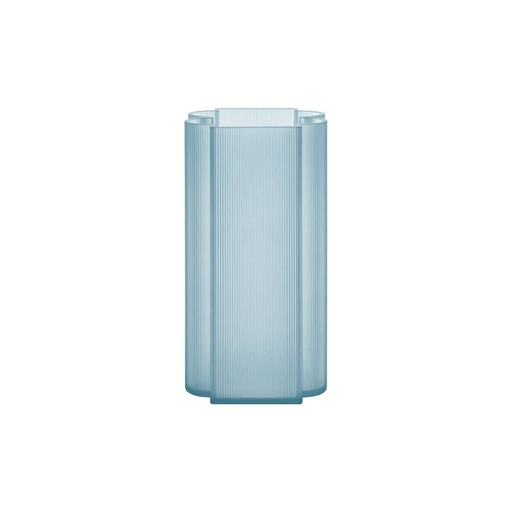 Vase Okra plastikmaterial blau / H 34 cm - Recycelt / Patricia Urquiola, 2023 - Kartell - Himmelblau - Recyceltes PMMA