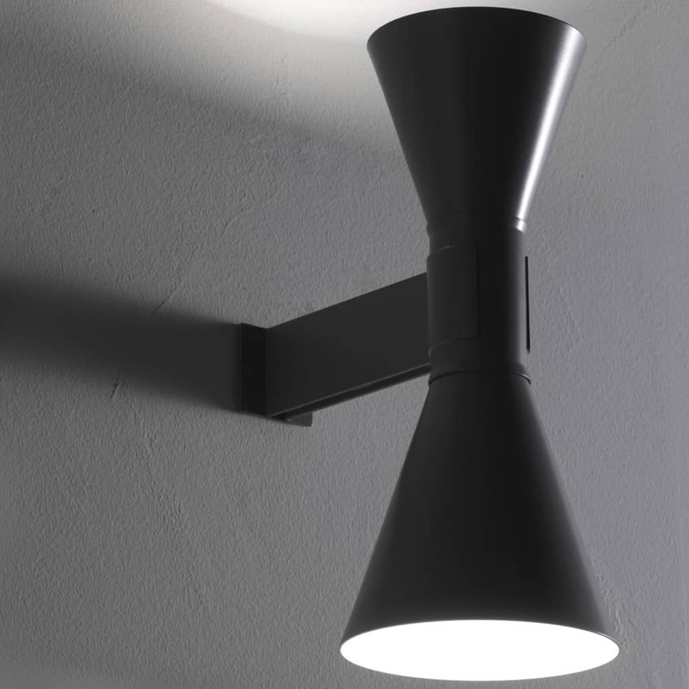 de Marseille by Le Corbusier Wall light metal grey / Reissued 1954 - Nemo - Grey - Aluminium