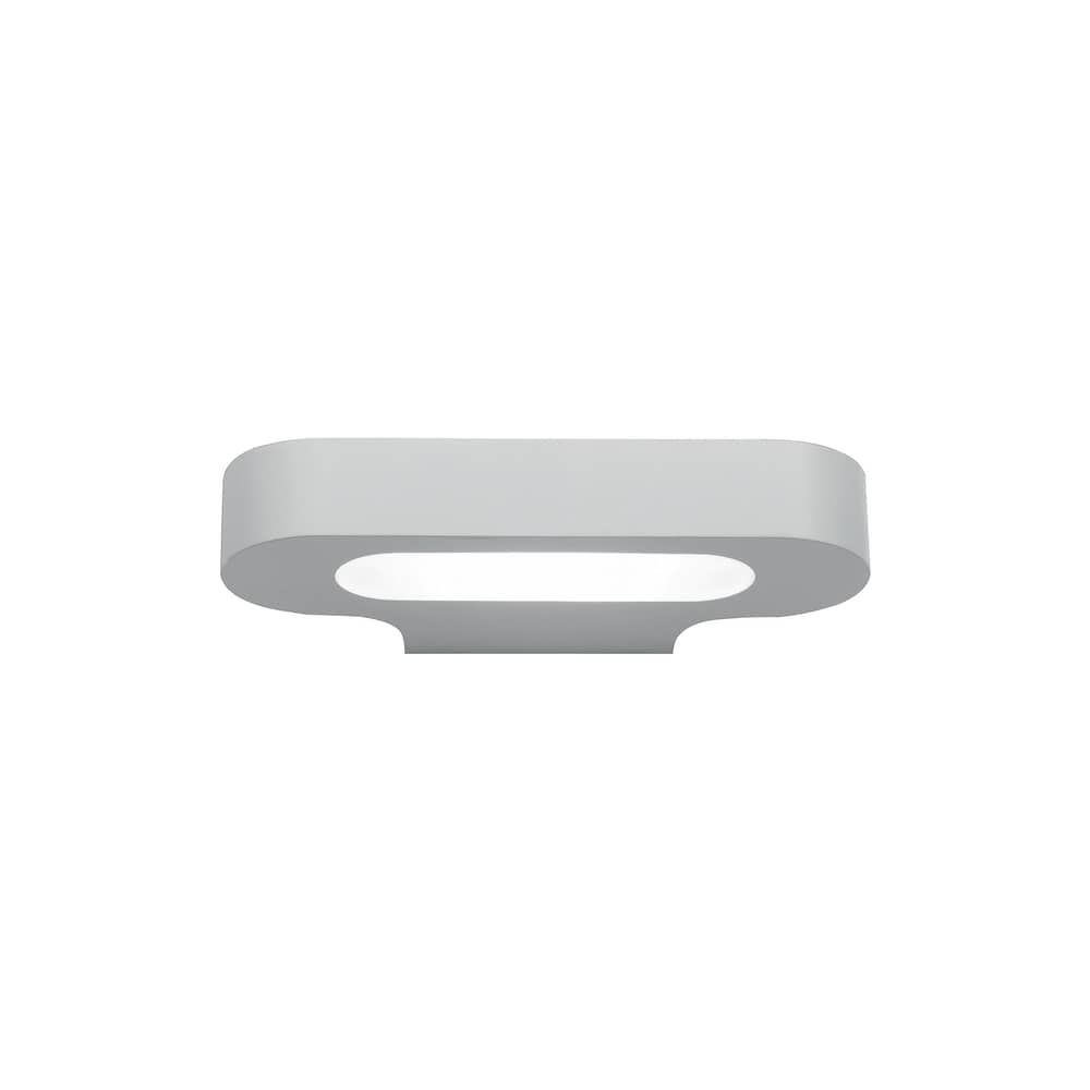 Talo LED Wall light metal white / L 21 cm - Artemide - White - Varnished aluminium