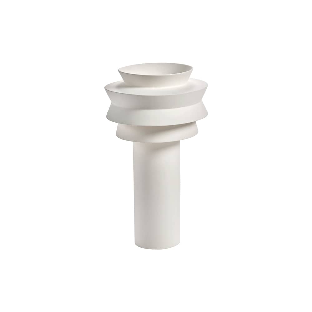 Lampada da tavolo Leo 02 ceramica bianco / H 40 cm - Serax - Lampada da tavolo 02 M WHITE LEO, Bianco, TU - Gres