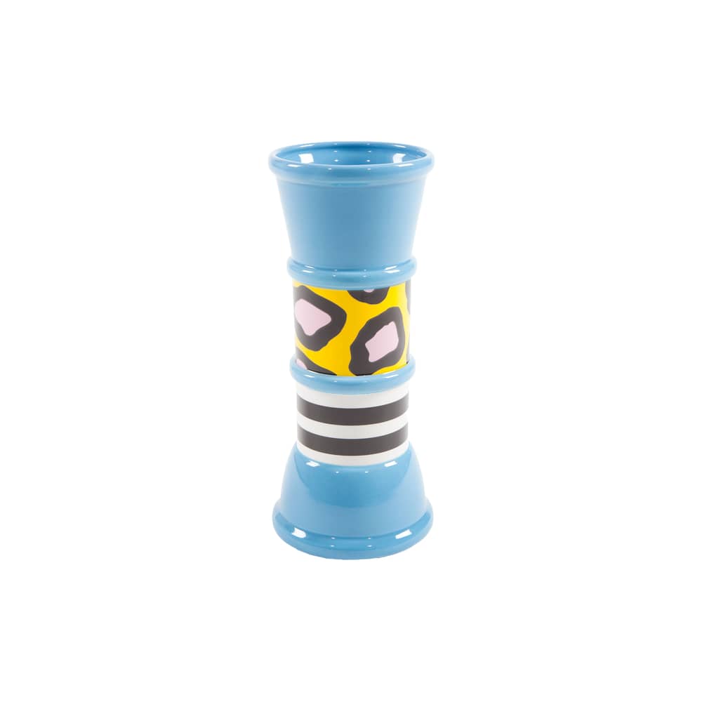 Vase Carrot céramique multicolore by Nathalie du Pasquier / 1985 - Memphis Milano - Multicolore - Céramique