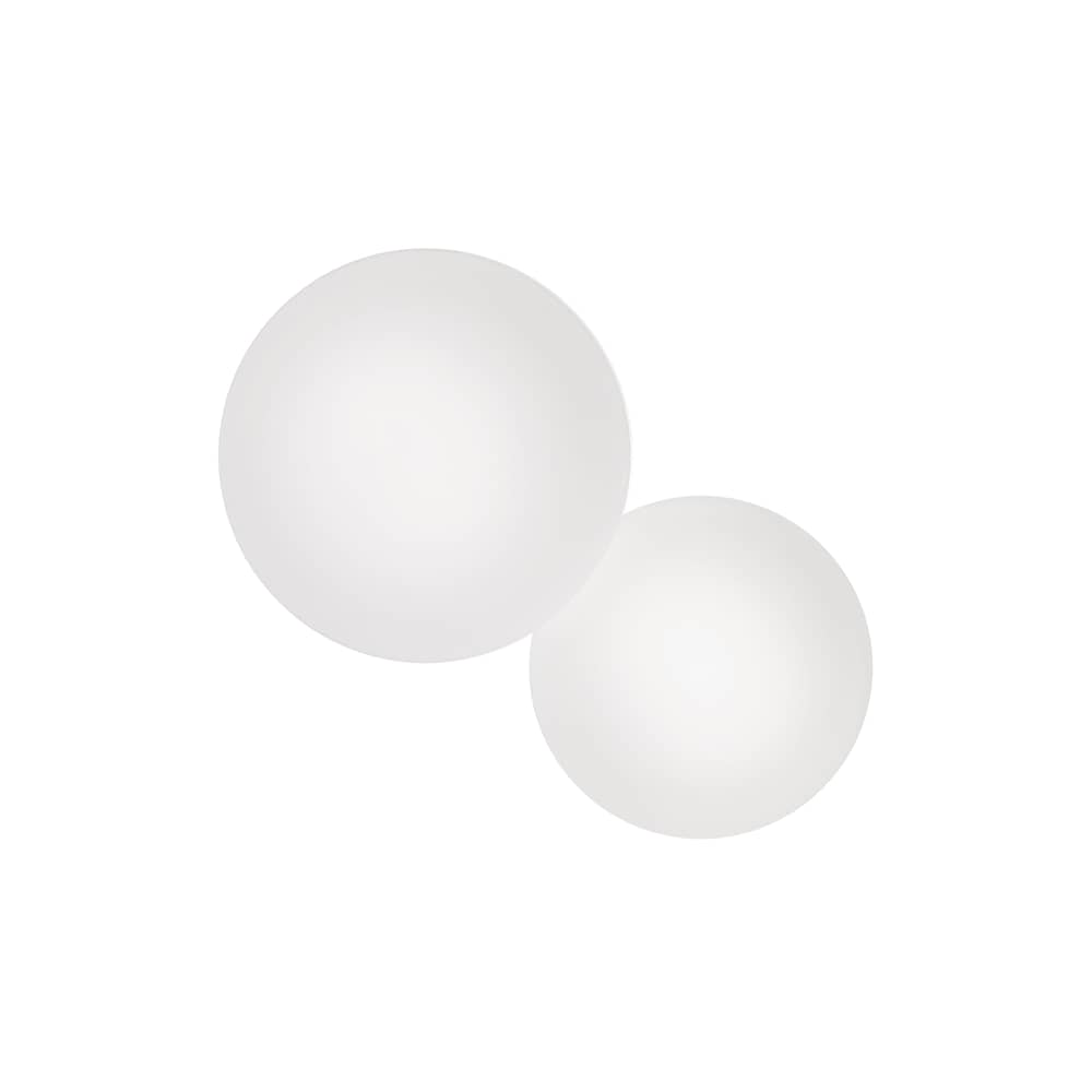 Wandleuchte Puck glas weiß Doppelte - Vibia - Weiß - geblasenes Glas