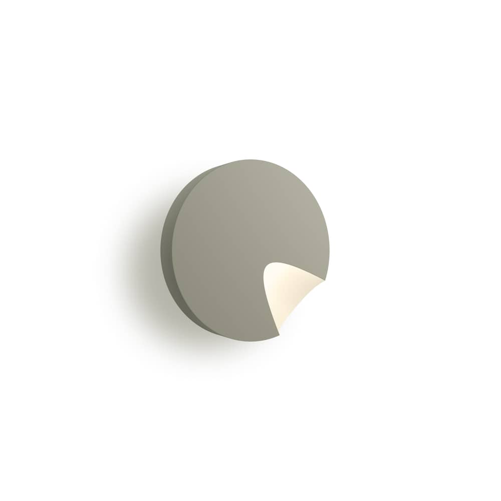 Applique Dots LED / Ø 17,5 cm - Lumière orientable & interrupteur - Vibia - Vert (ABS) - ABS laqué