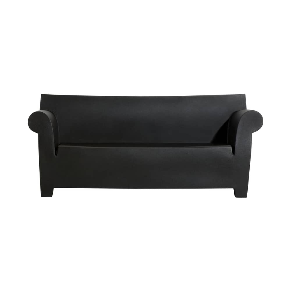 Gartensofa 2-Sitzer Bubble Club plastikmaterial schwarz / L 189 cm - Philippe Starck, 2000 - Kartell - Schwarz - Polyäthylen
