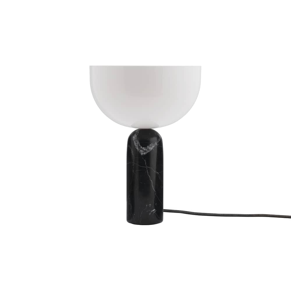 Lampada da tavolo Kizu Small pietra nero / Base marmo - H 35 cm - NEW WORKS - marmo nero - Acrilico, Marmo