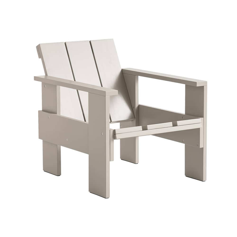 Crate Lounge armchair wood beige / Gerrit Rietveld - Wood - Hay - London Fog - Solid pine
