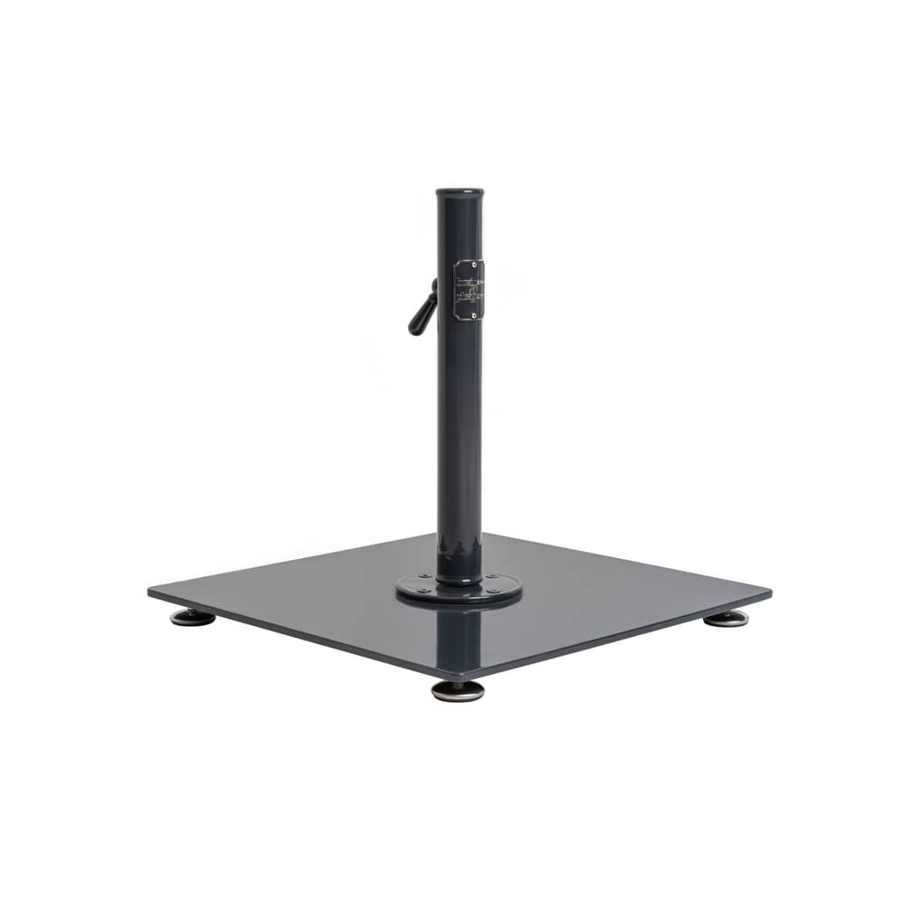 The Classic Parasol base metal black / 16 Kg - For Mast from 2,5 to 5,08 cm - BUSINESS & PLEASURE - Vintage Black - Carbon steel