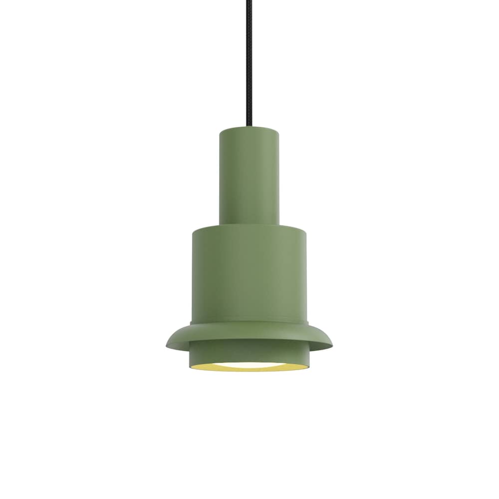 Suspension Chaumont / Ø 19 cm - Réédition 1964 - DCW éditions - Vert / Anneau vert - Acier