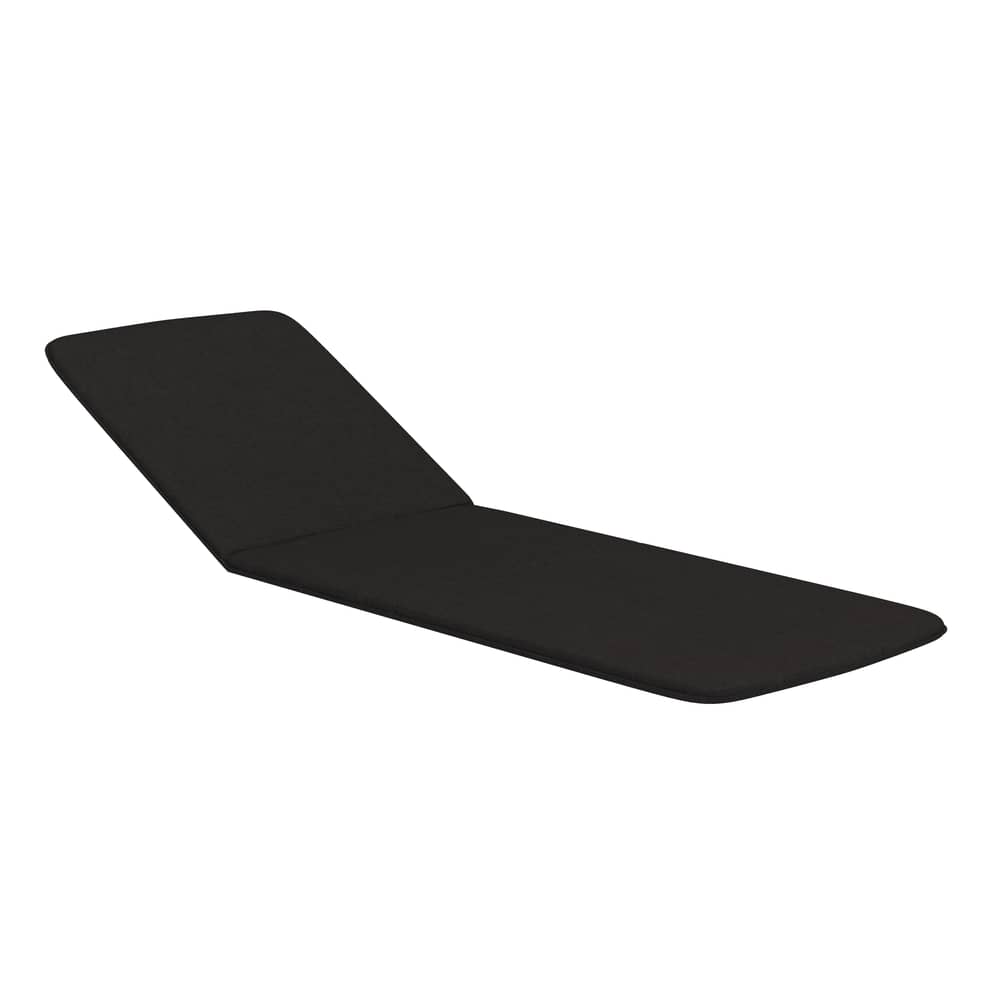 Armlehne  textil schwarz / Für Molo Sonnenliege Molo - Houe - Graphitschwarz - Polyurethan-Schaum, Sunbrella Heritage Stoff