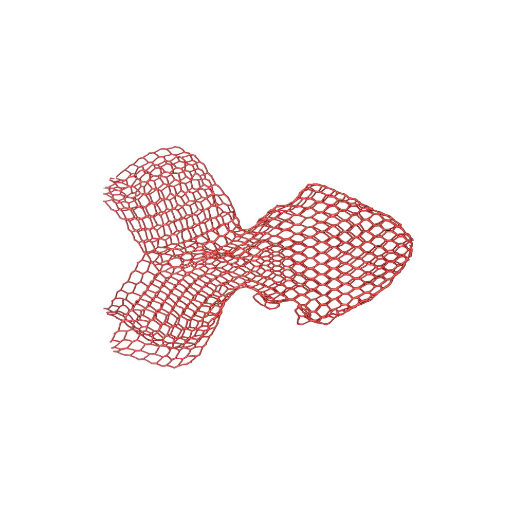 Dekoration zum Aufhängen Poisson Small metall rot / L 50 cm - Gitter / Benedetta Mori Ubaldini, 2012 - Magis - L 50 cm / Rot - Maschendraht, lackiert