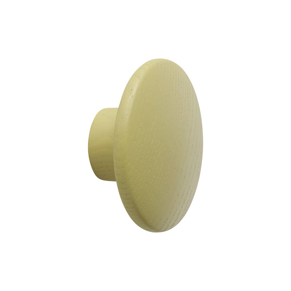 Patère The Dots Wood XS bois vert / Ø 6,5 cm - Muuto - Olive clair - Frêne teinté