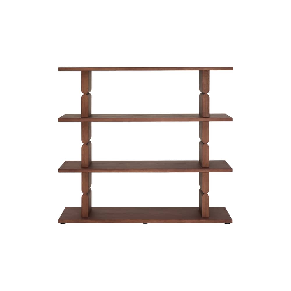 Regal Coloured Wood Noon holz braun / B 118 x H 107 cm - NOBODINOZ - Holz dunkel - Esche