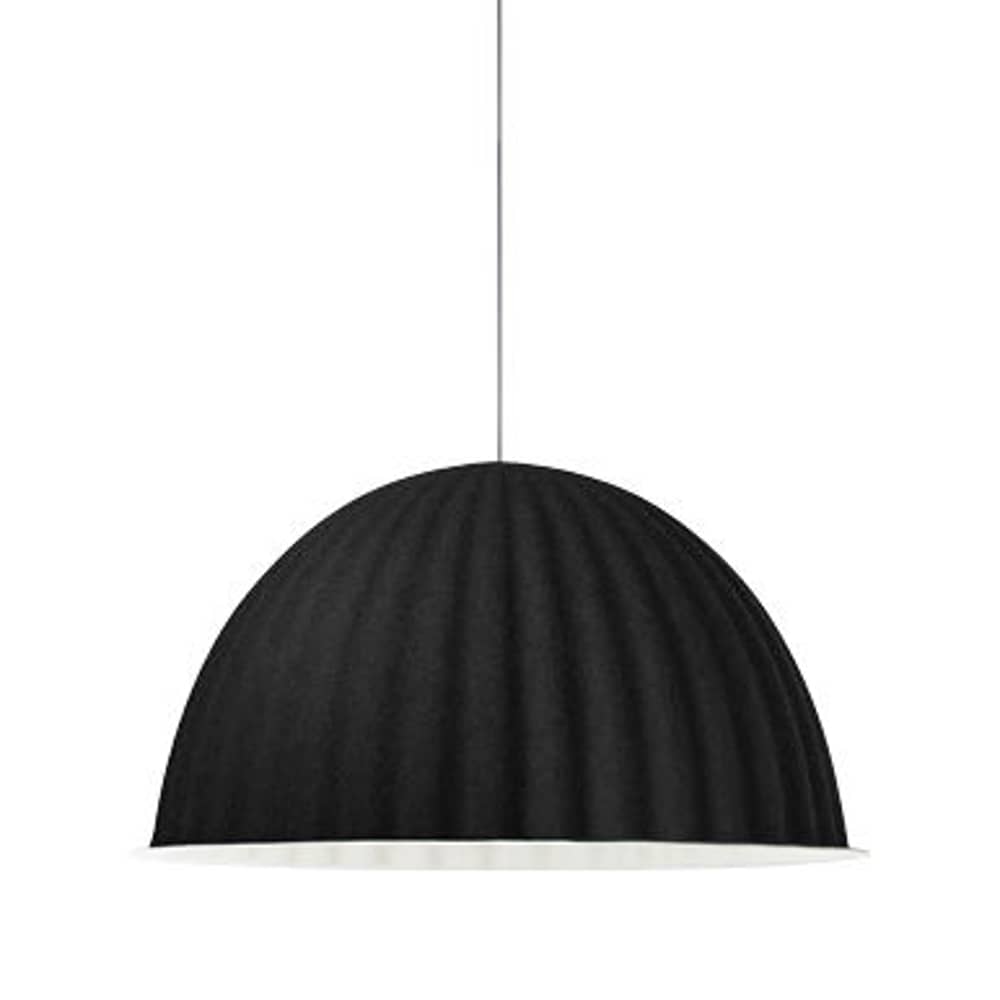 Suspension acoustique Under the bell / Feutre - Ø 82 cm - Muuto - Noir - Feutre recyclé