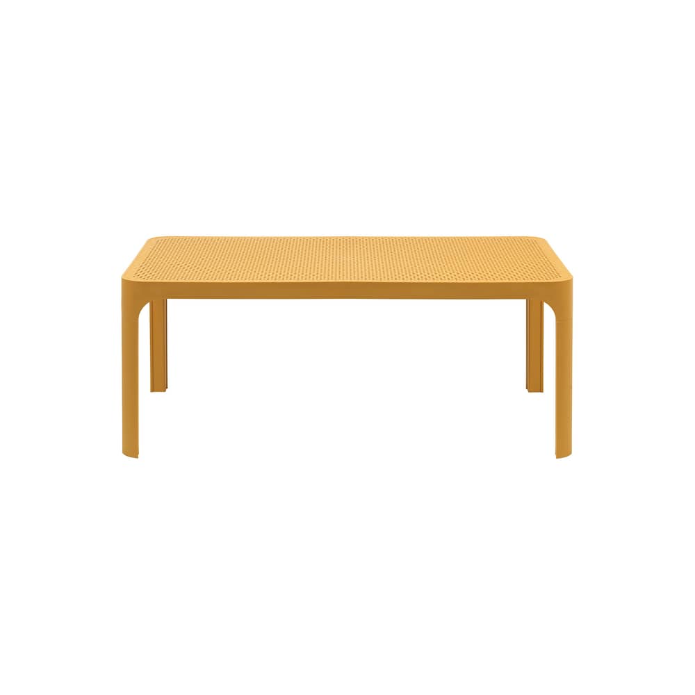 Tavolino Net corian giallo / 100 x 60 x H 40 cm - NARDI - Mostarda - Resina in fibra di vetro
