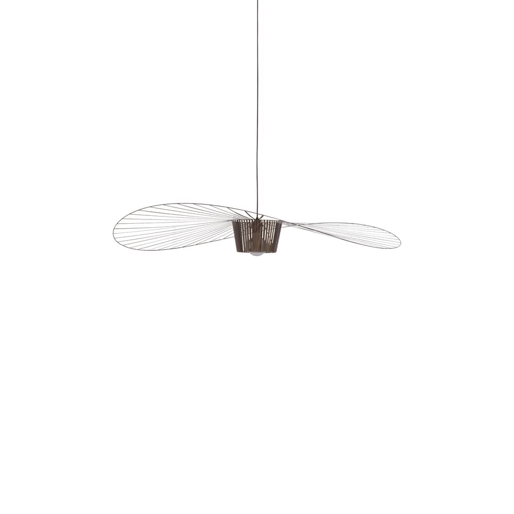 Sospensione Vertigo corian marrone Petite / Ø 110 cm - Constance Guisset, 2010 - Petite Friture - Bronzo - Fibra di vetro, Poliuretano