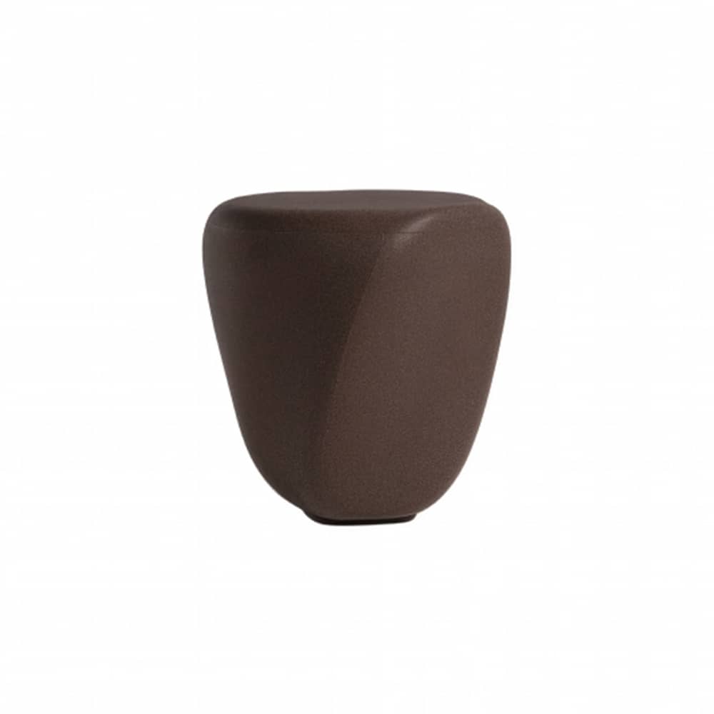 Table d\'appoint Reborn / 40 x 42 x H 45 cm - 100% recyclé - Slide - Marron moka - Écothylène recyclé
