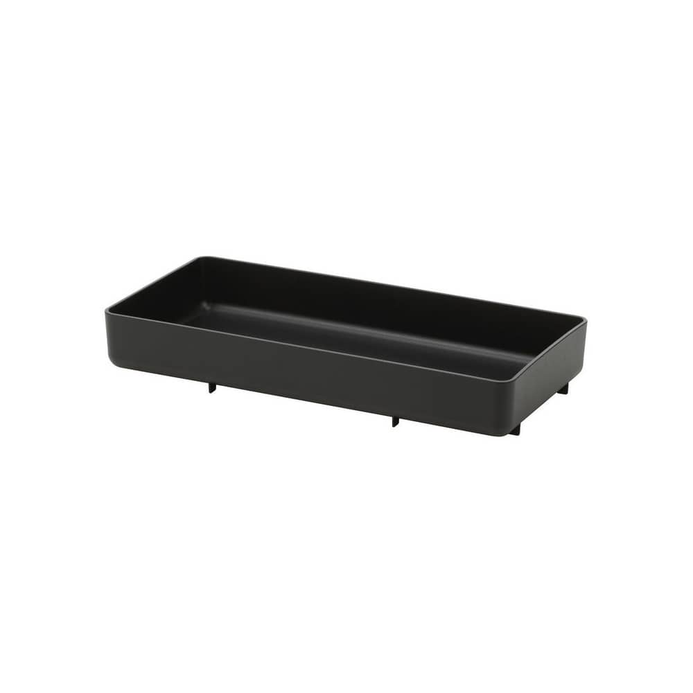 Chap Tray RE Tray plastic material black / 41.5 x 20 cm - Recycled polyamide - Vitra - Black - Recycled polyamide