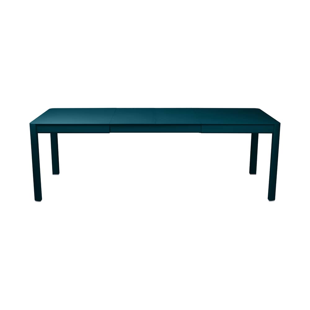 Table à rallonge Ribambelle Medium / L 149 à 234 cm - 6 à 10 personnes - Fermob - Bleu Acapulco - Aluminium