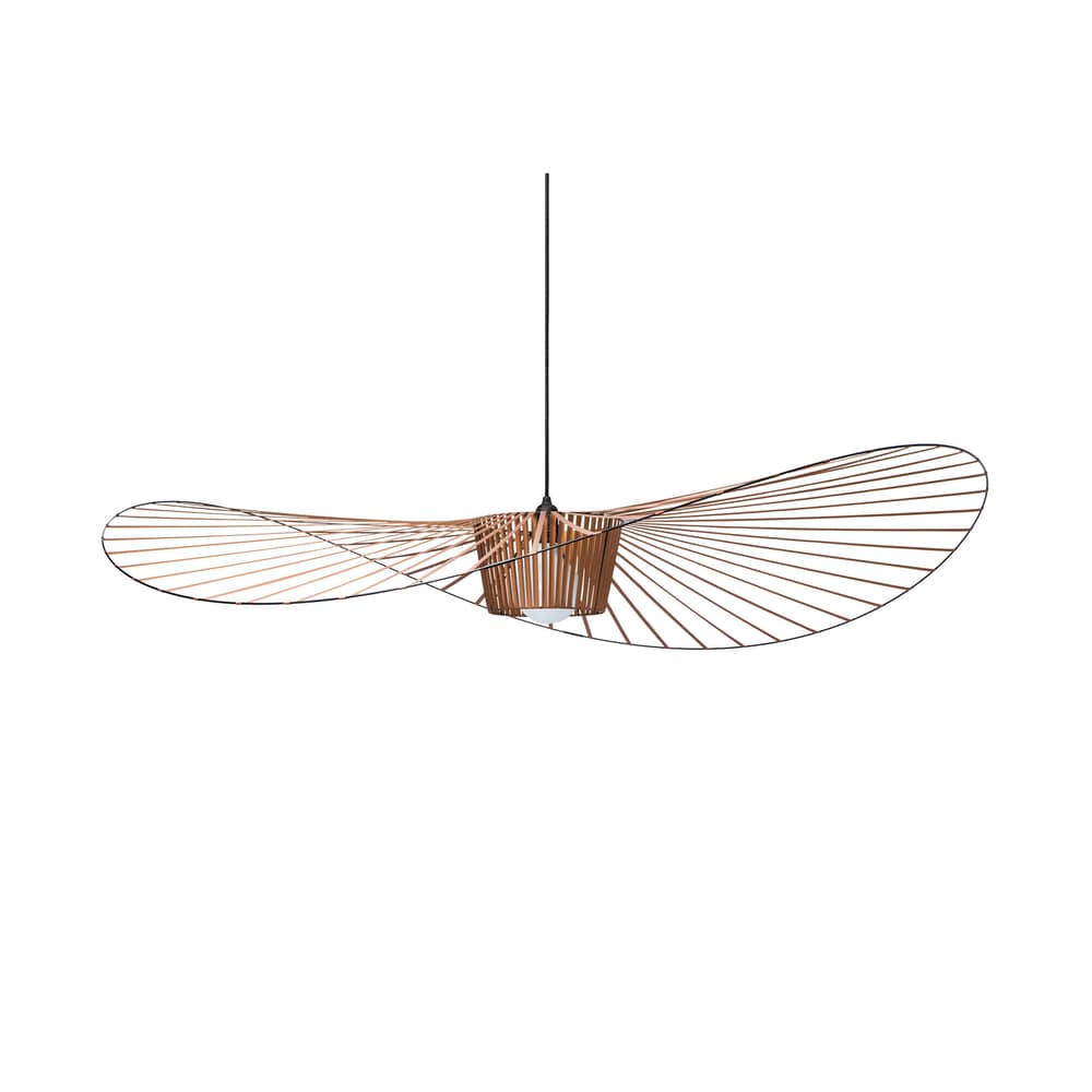 Sospensione Vertigo materiale plastico arancione rame Grande / Ø 200 cm - Constance Guisset, 2010 - Petite Friture - Cuoio - Fibra di vetro, Poliuretano
