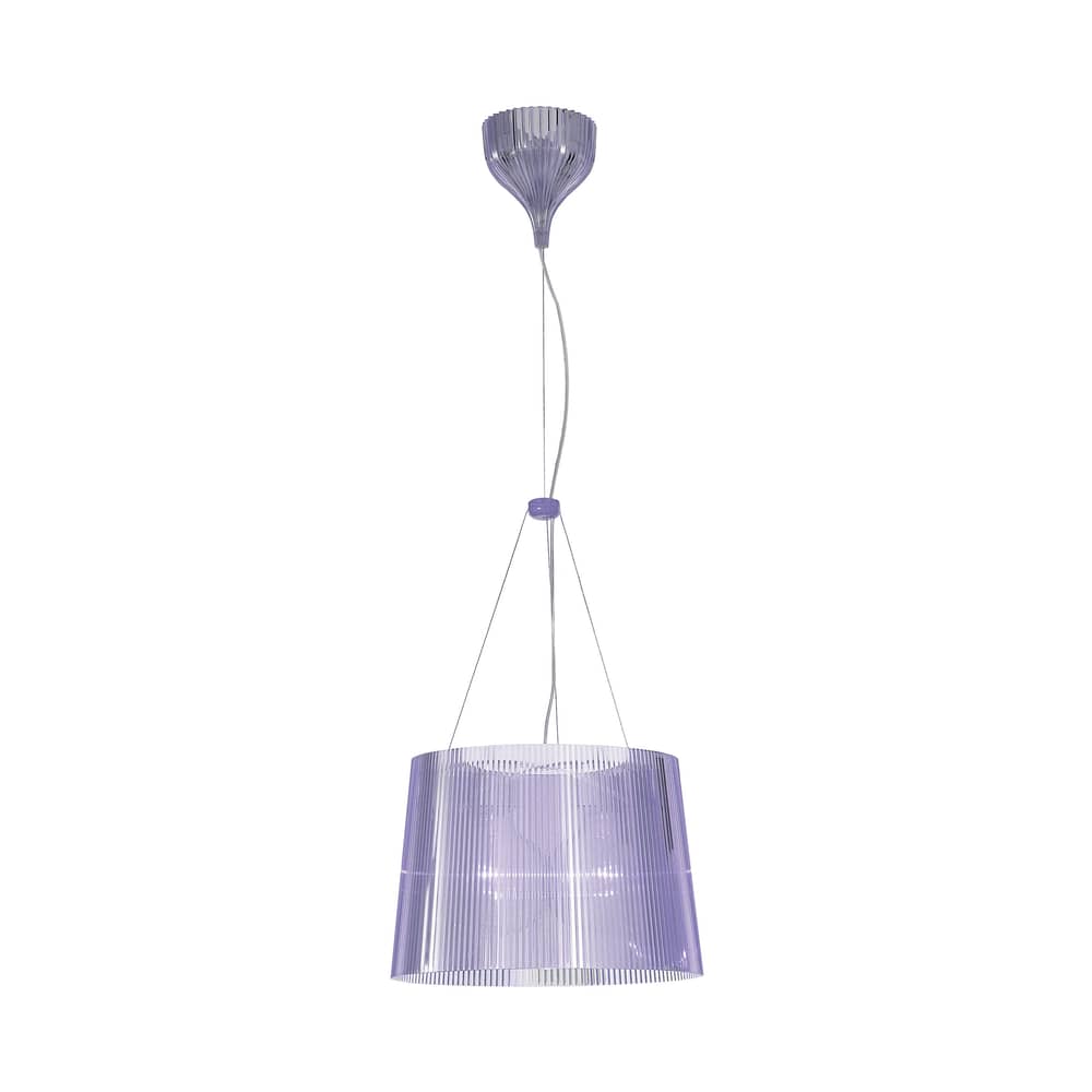 Suspension Gé / Ø 37 cm - Matériau recyclé - Kartell - Bleu ciel - 