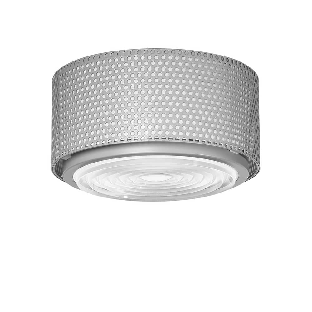 Plafonnier G13 Medium métal gris / Réédition 1952, Pierre Guariche - SAMMODE STUDIO - Gris - Métal, Verre
