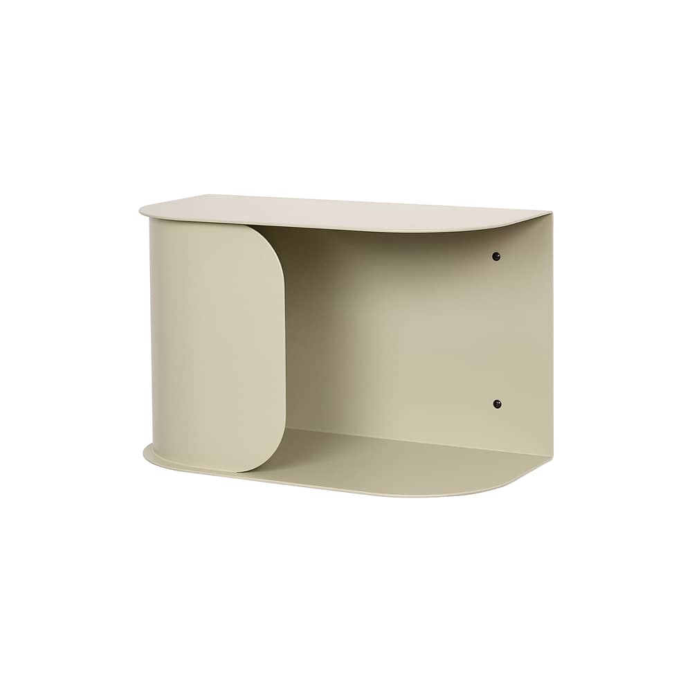 Table de chevet murale Steel métal vert / L 40 cm - NOBODINOZ - Vert Olive - Acier laqué