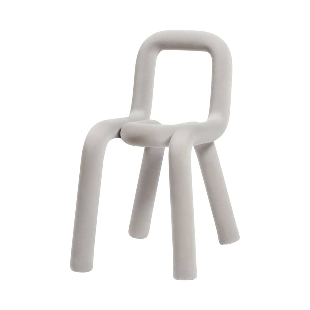 Accessorio  tessuto grigio / Fodera intercambiabile per sedia Bold - Moustache - Grigio chiaro - Cotone, Poliuretano