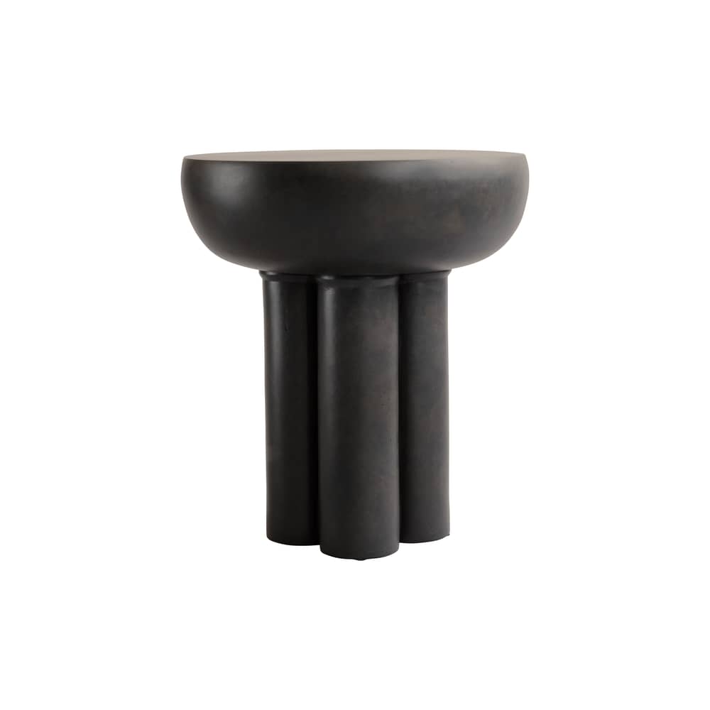 Beistelltisch Crown Tall corian braun / Ø 45 x H 50 cm - 101 COPENHAGEN - Kaffee - Faserbeton