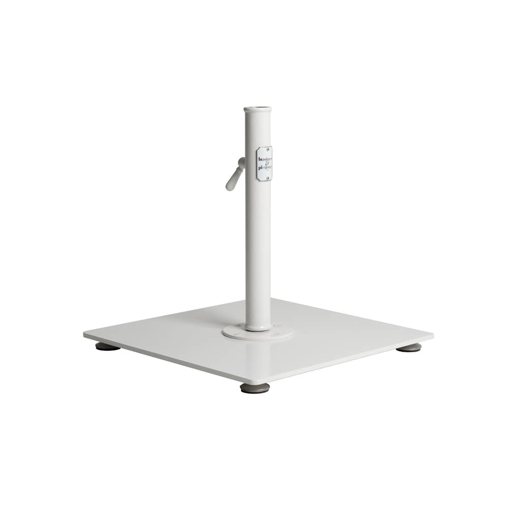 Pied de parasol The Classic métal blanc / 16 Kg - Pour mât de 2,5 à 3,8 cm / Seconde vie - BUSINESS & PLEASURE - Blanc Antique - Acier carbone