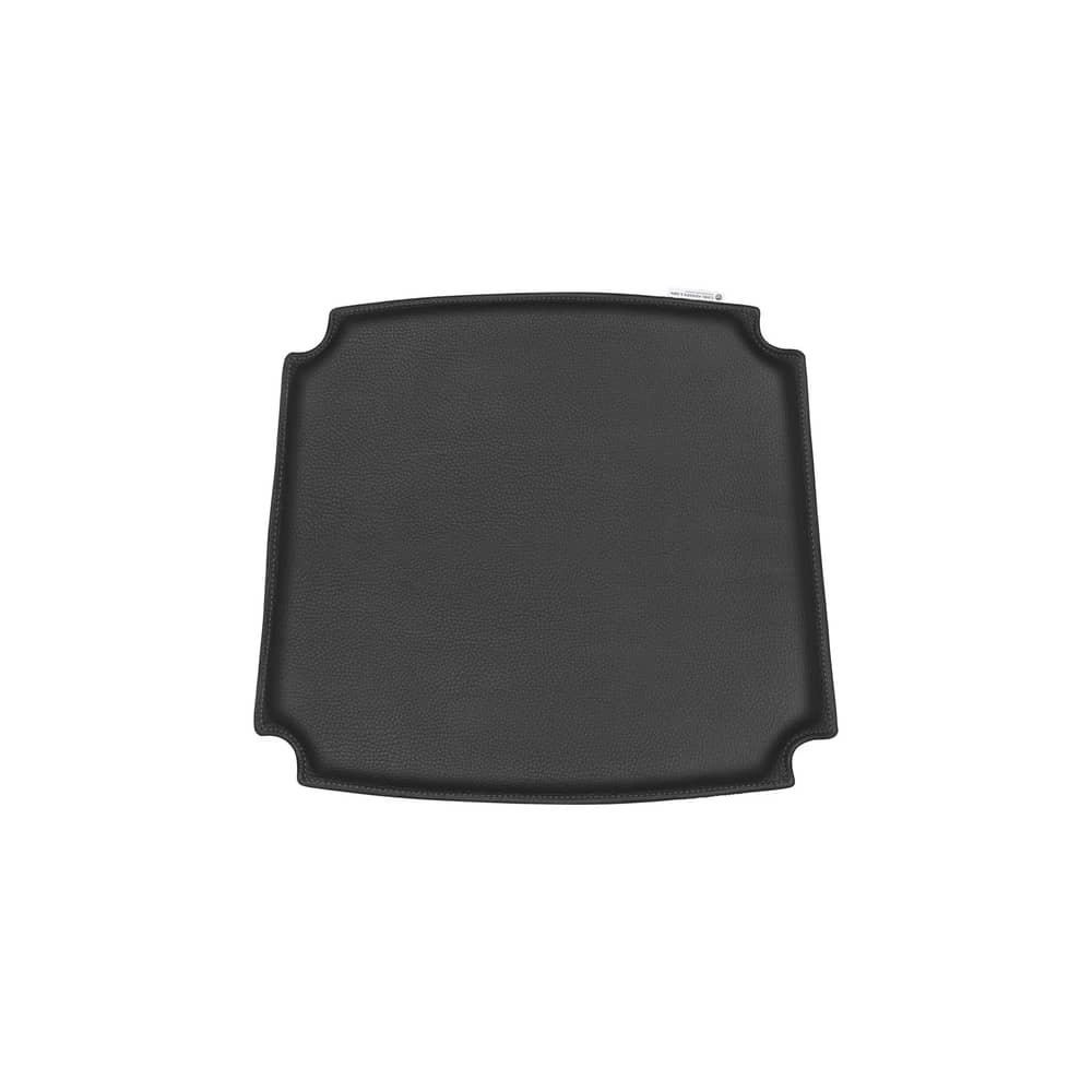 Zubehör  leder schwarz / Kissen für Wishbone Chair - CARL HANSEN & SON - Schwarzes Leder (Loke 7150) - Leder, Polyurethan-Schaum