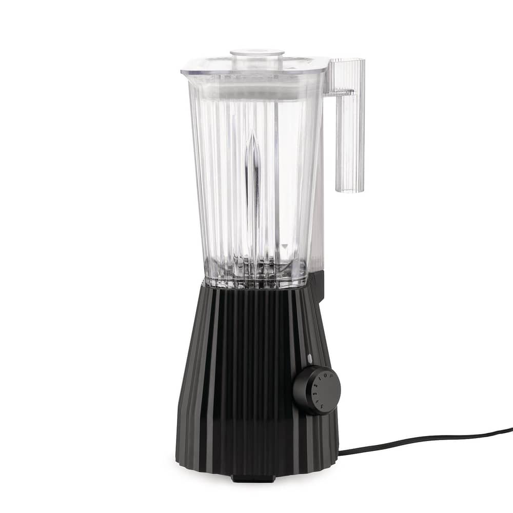 Blender Plissé plastique noir / 1,5 Litre - 700 W / 5 vitesses - Alessi - Noir - Acier inoxydable, Résine thermoplastique