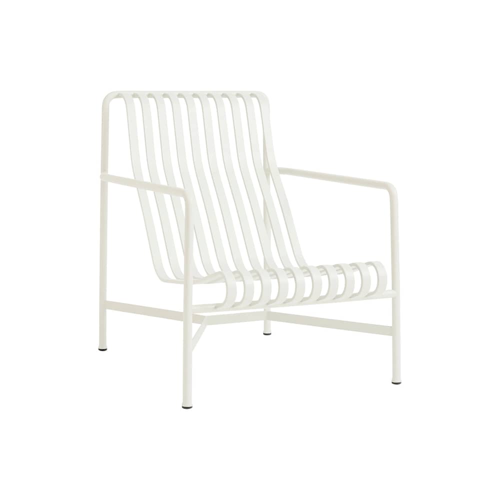 Palissade Low armchair metal white / Dossier haut - Bouroullec, 2016 - Hay - Cream white - Steel
