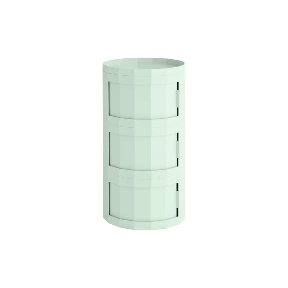 Rangement Facet High / H 65 cm - 3 portes - Hay - Vert menthe - ABS recyclé