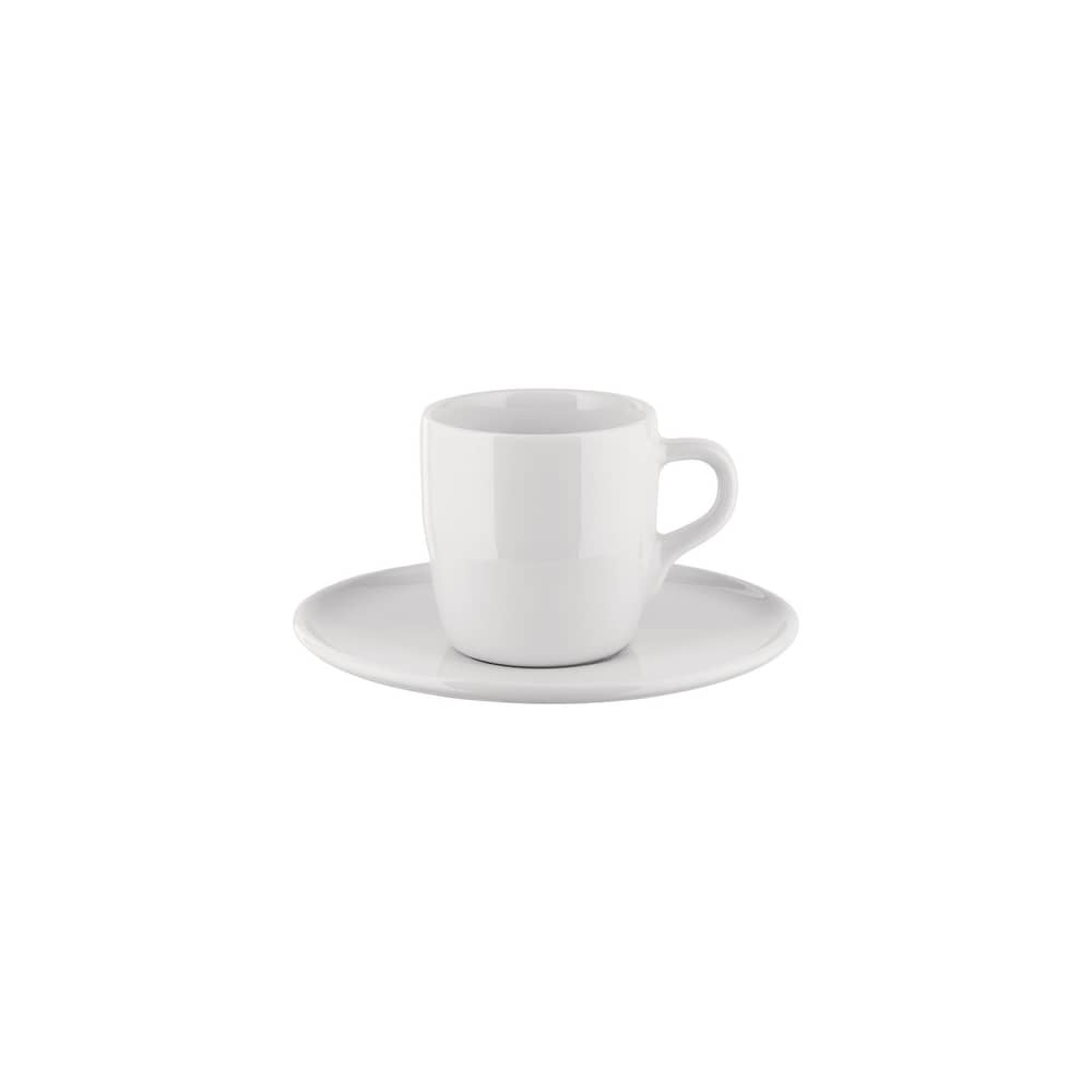 Set de 4 tasses à espresso + soucoupes Itsumo - Alessi - Blanc - Porcelaine