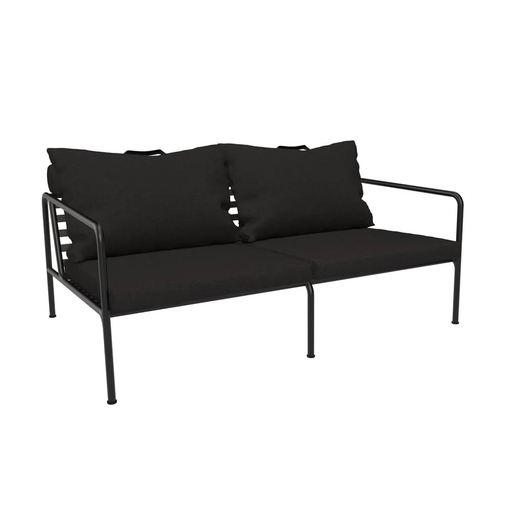 Canapé de jardin 2 places Avon   / L 159 cm - Houe - Charbon - Acier thermolaqué, Mousse polyuréthane, Tissu Sunbrella