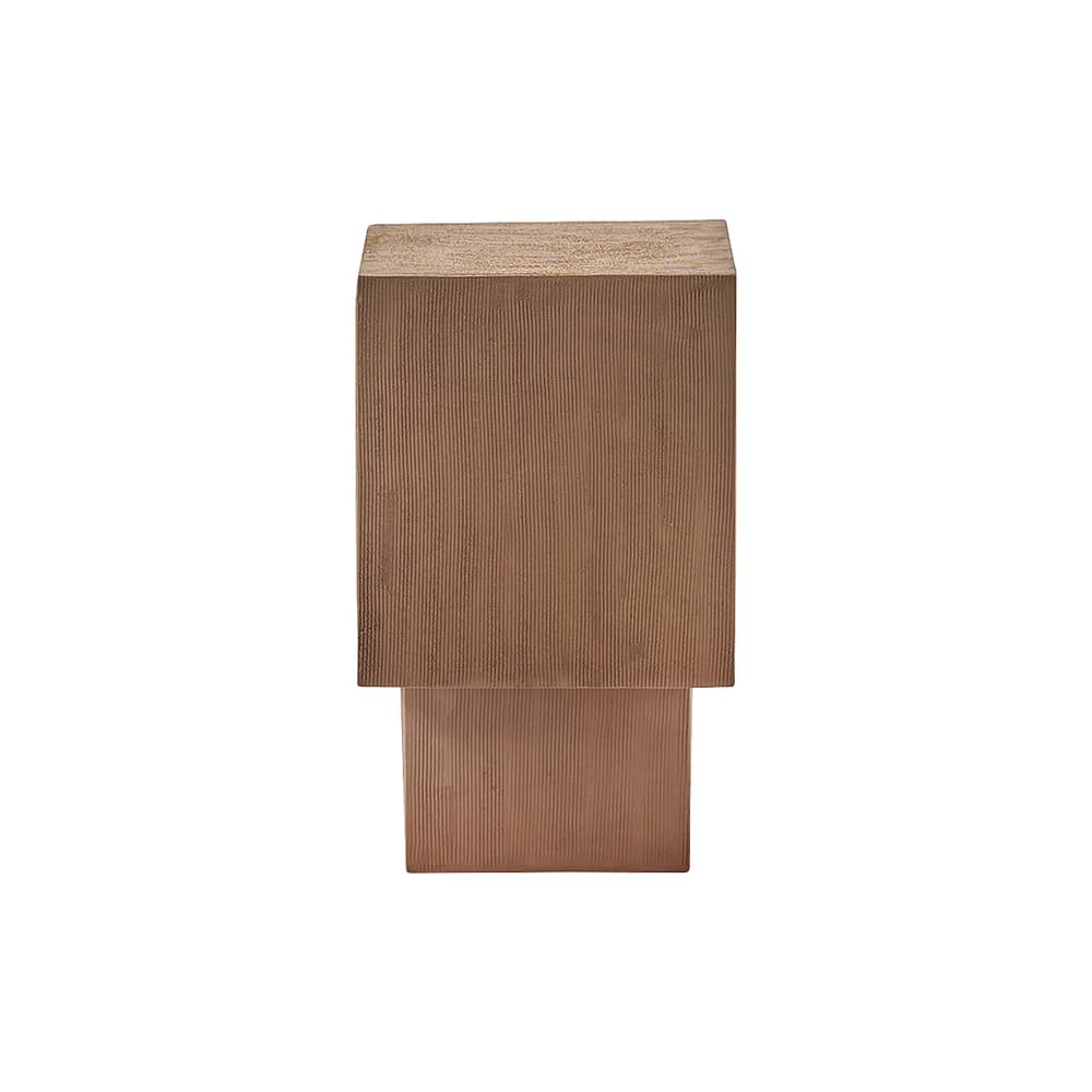 Lampe de table Illumina 01 céramique marron - Serax - Sable - Grès rainuré