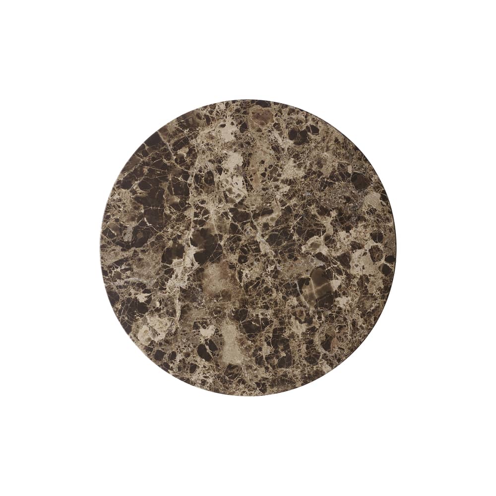 Accessoire / Plateau pour table d\'appoint Androgyne Ø 40 cm - Audo Copenhagen - Plateau / Marbre Emperador - Marbre Emperador