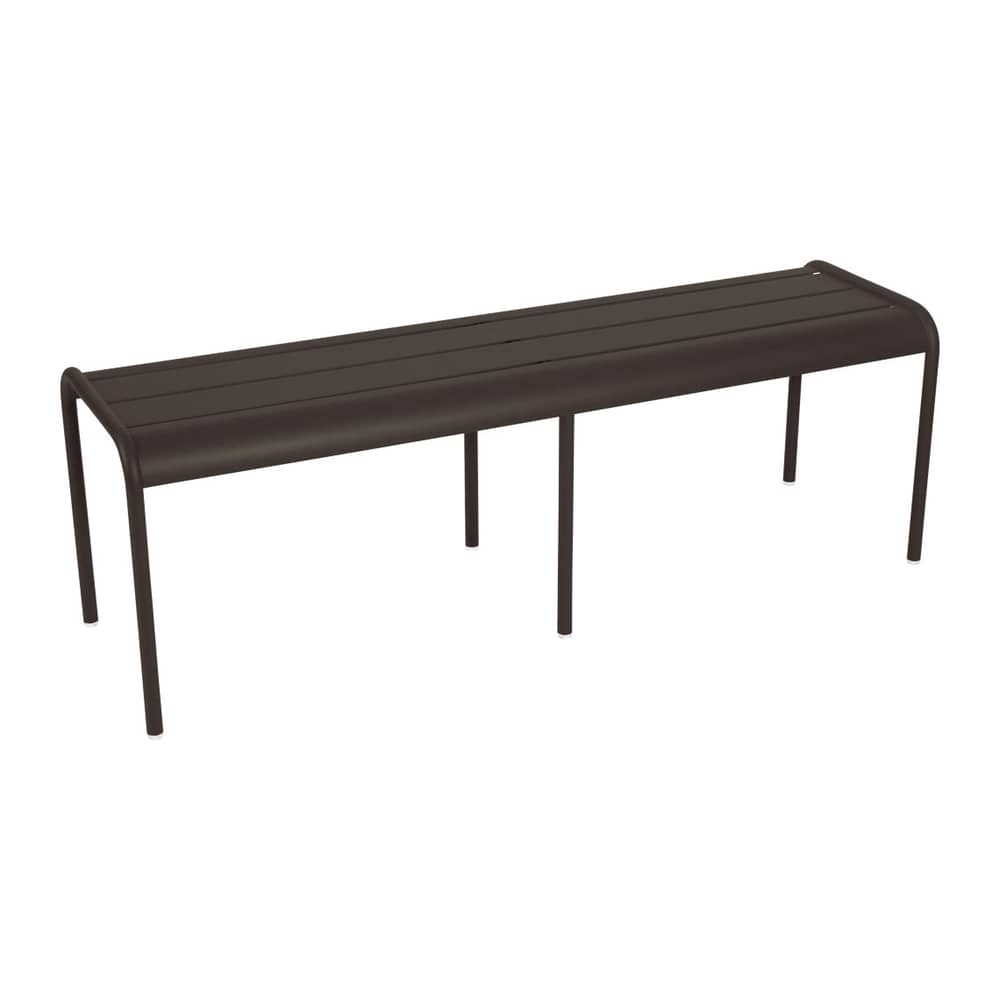 Luxembourg Bench metal brown 3/4-seater / L 145 cm - Aluminium - Fermob - Tonka - Aluminium