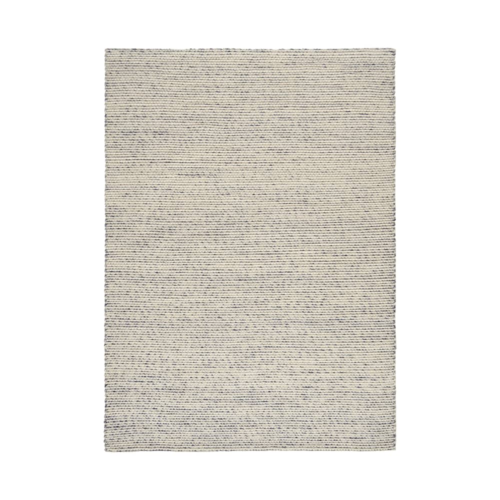 Tappeto Loopy tessuto blu / 200 x 300 cm - Tom Dixon - Blu - Cotone, Lana di Nuova Zelanda