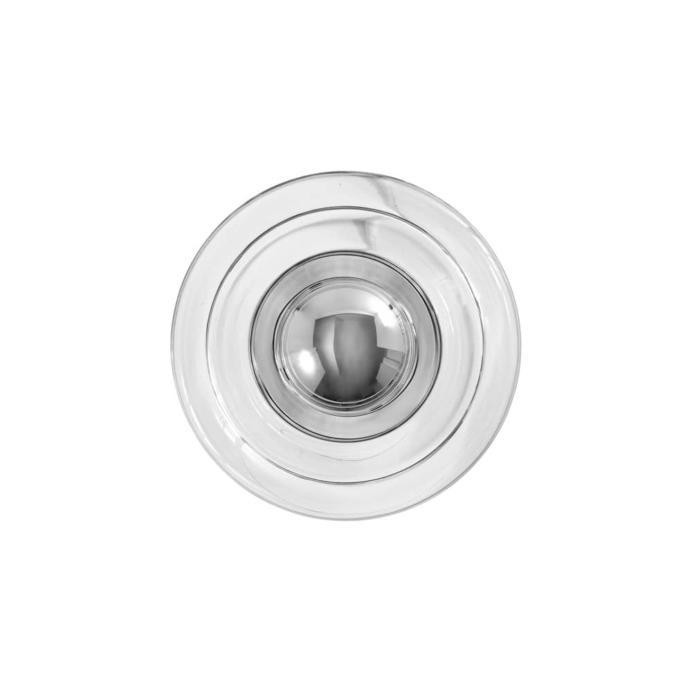 Applique d\'esterno Press Surface Mini vetro trasparente / LED - Ø 21,5 cm - Tom Dixon - Trasparente - Acciaio, Vetro pressato