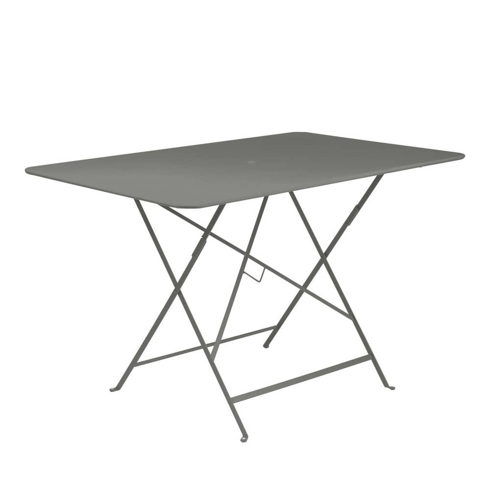 Klapptisch Bistro metall grün / 117 x 77 cm - 6 Personen - Sonnenschirmloch - Fermob - Rosmarin+K138 - bemalter Stahl