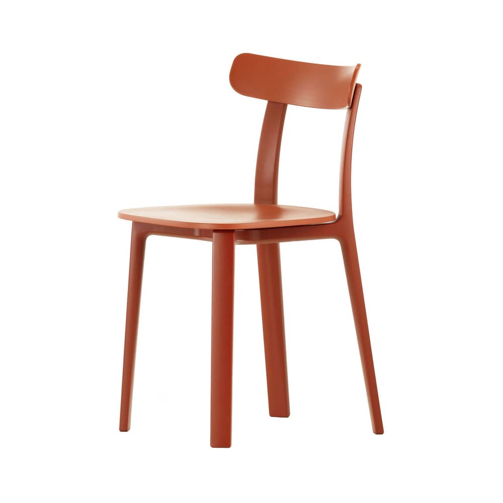 Chaise APC plastique orange - Vitra - Brique - Polypropylène teinté