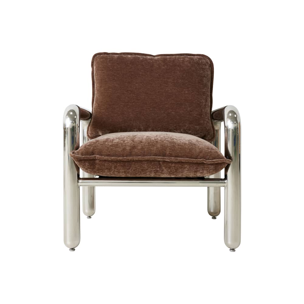Fauteuil rembourré Chrome HK Living - Salon Design