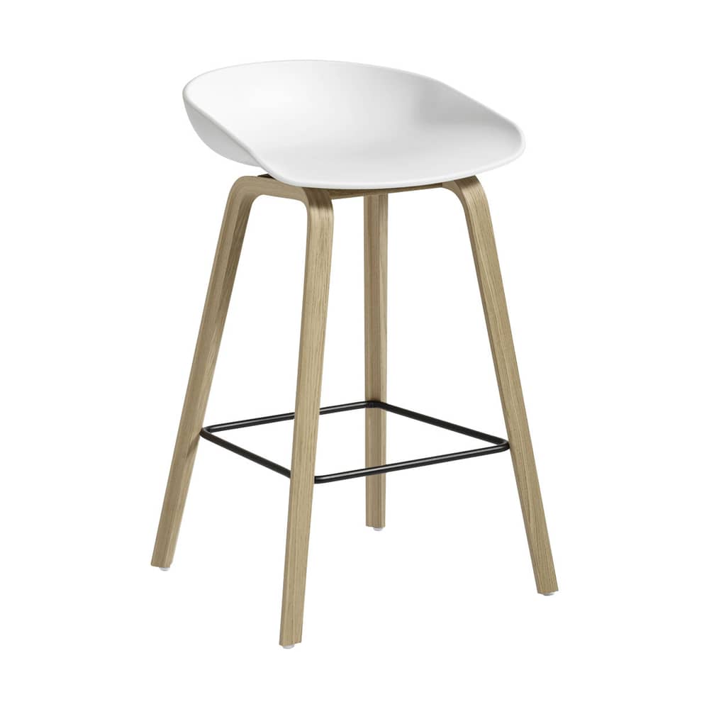 Hay About a stool AAS 32 Bar stool - white | Made In Design UK