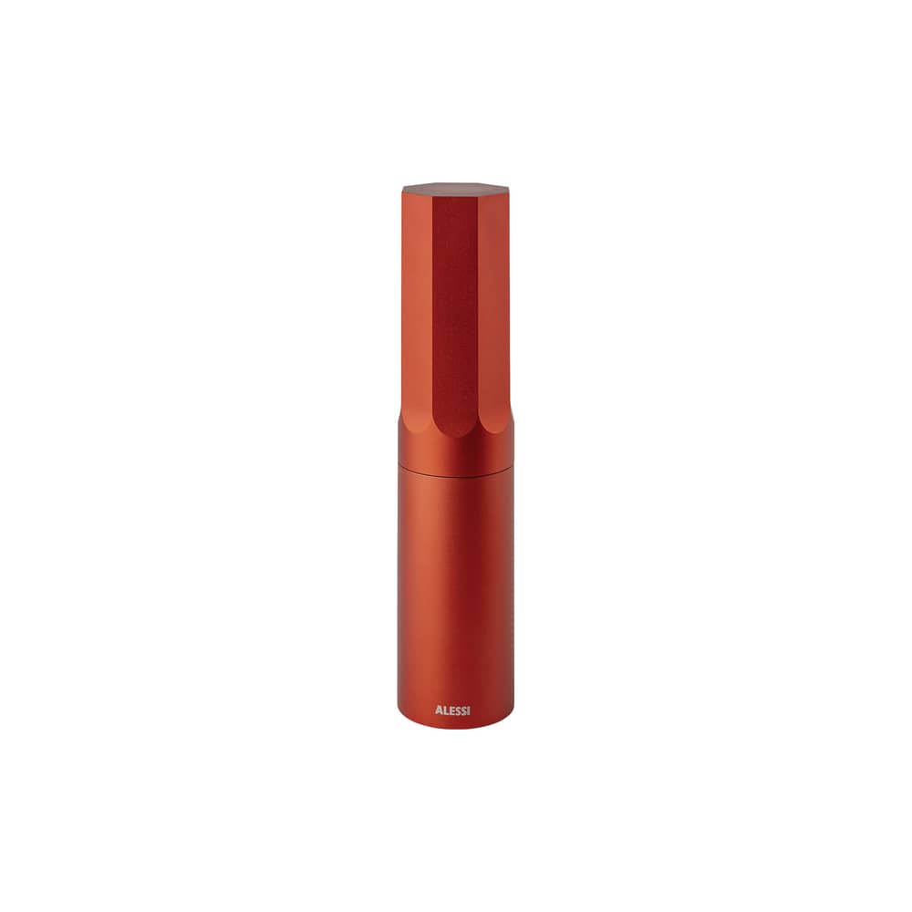 Moulin à épices KG01 métal rouge - Alessi - Rouge - Aluminium