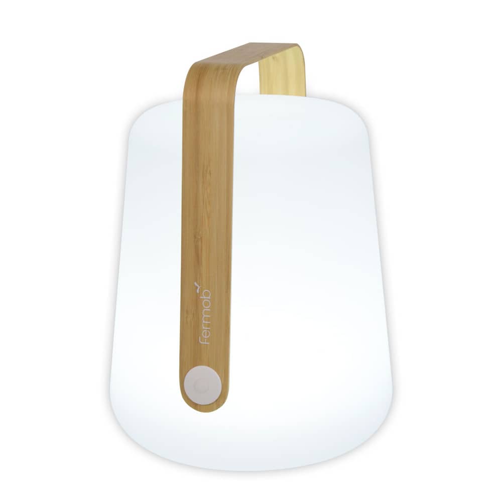Lampe sans fil rechargeable Balad Bamboo bois naturel / H 38 cm - USB - Fermob - Bambou - Bambou, Polyéthylène