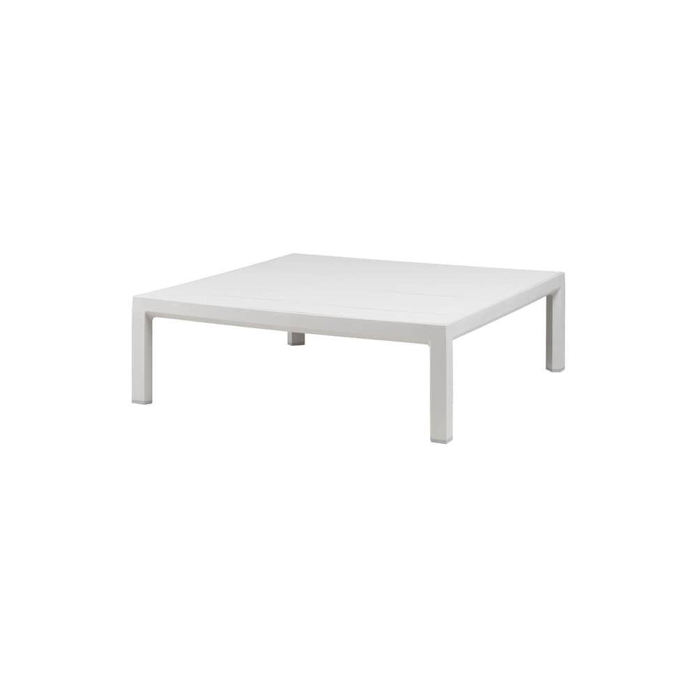 Maximo Coffee table composite material white / 80 x 80 x H 25.5 cm - NARDI - Chalk white - Fibreglass resin