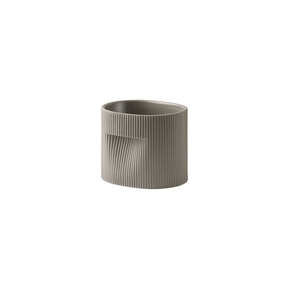 Vaso per fiori Ridge ceramica marrone / L 18,5 x P 14,5 x H 15,2 cm - Muuto - Talpa - Terracotta