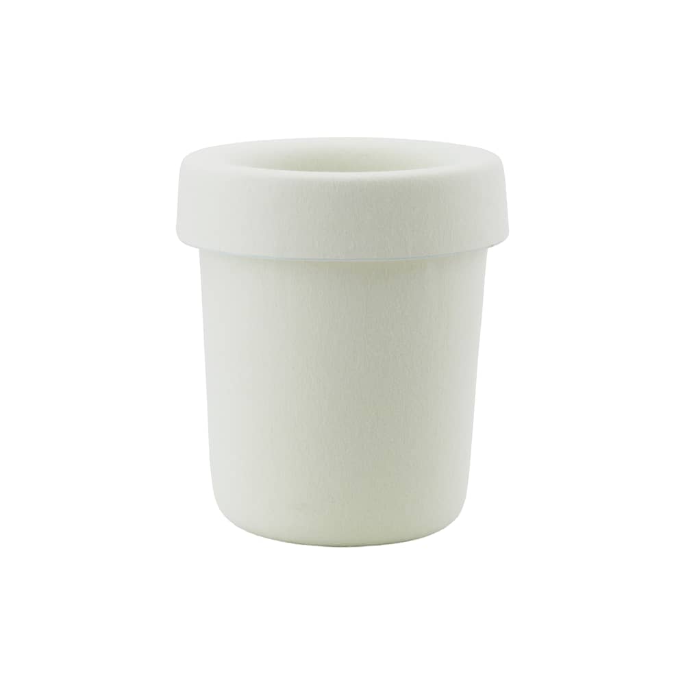 Hide Wastepaper basket textile white / Recycled Felt - Normann Copenhagen - Cream - Recycled PET felt