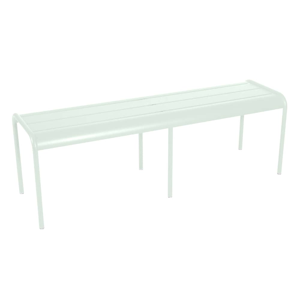 Bank Luxembourg metall grün 3/4-Sitzer / L 145 cm - Aluminium - Fermob - Gletscherminze - lackiertes Aluminium